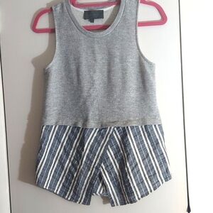 Anthropologie Sunday Brooklyn Sleeveless Lagenlook 2fer Top S